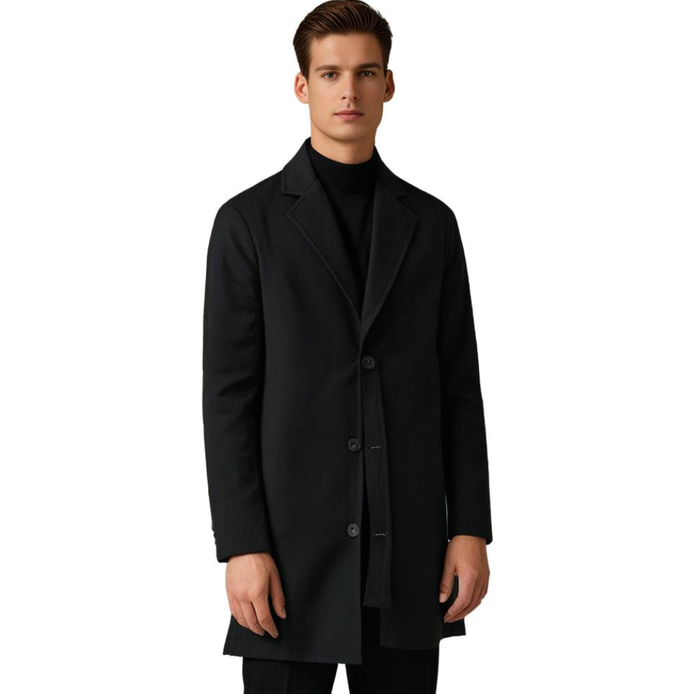 Cappotto da uomo in lana su misura – Cappotto lungo classico invernale per look eleganti o casual