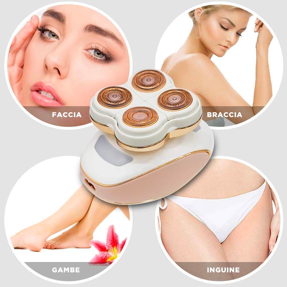 Epilatore Flawless Rasoio Elettrico Femminile – Depilazione Rapida, Indolore & Senza Fili