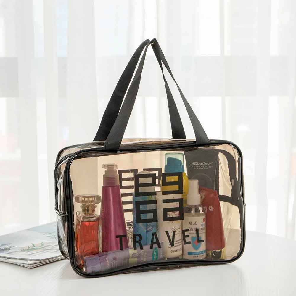 Organizzatore trasparente per necessaire da viaggio