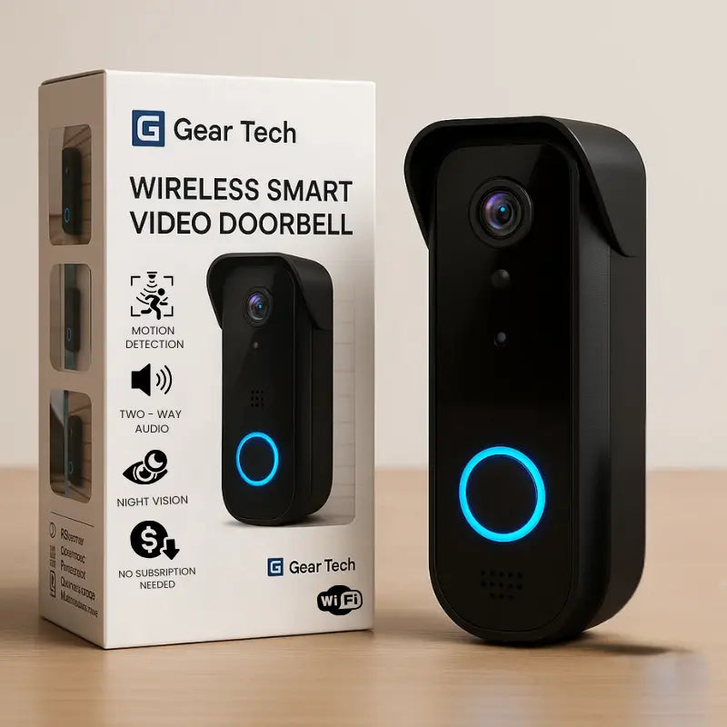 Videocitofono Wireless Senza Abbonamento – Telecamera HD 1080p con Visione Notturna e Avvisi di Movimento