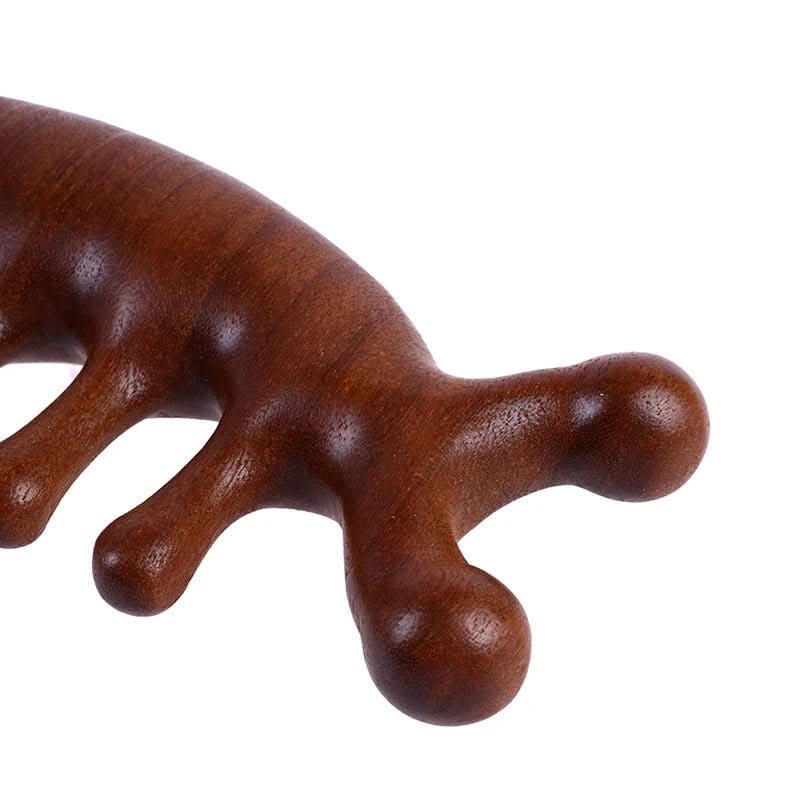 Calmcomb - Pettine massaggiante in legno di sandalo di lusso | Antistatico e ideale per la cura dei capelli e per massaggiare il cuoio capelluto