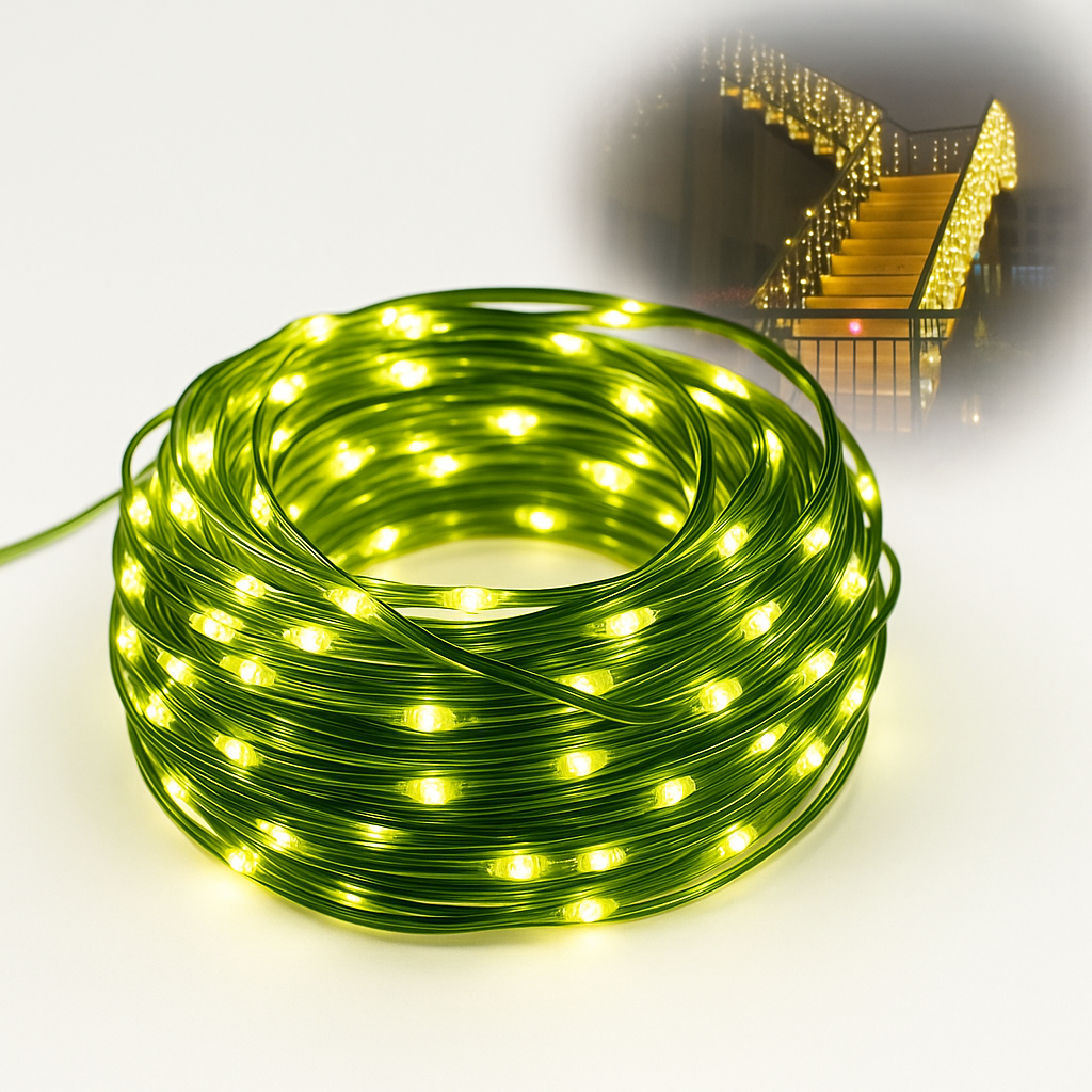 Luci LED natalizie multicolori per esterni – Catena impermeabile IP65