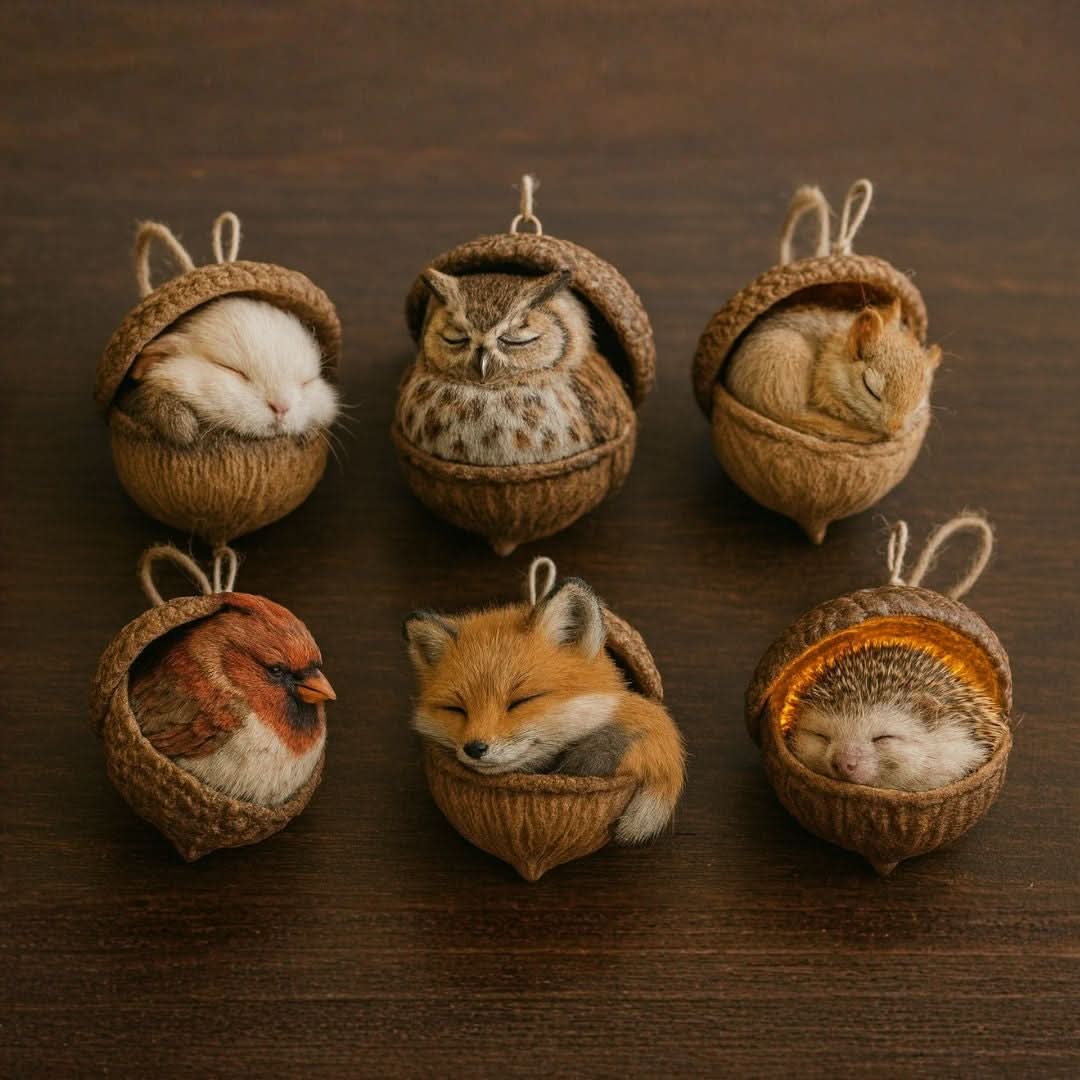 FORESTDREAM – Dolcissima figurina degli amici della foresta che dormono