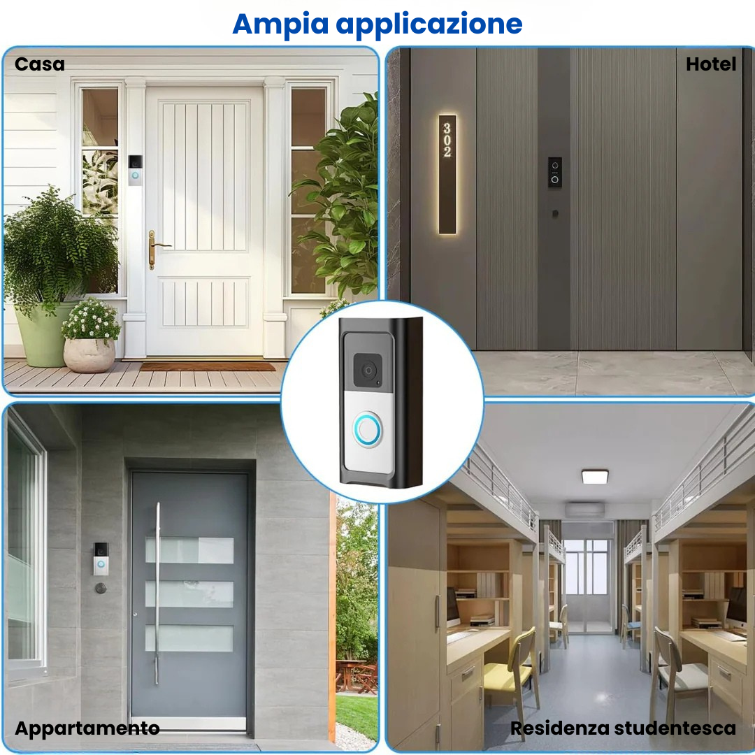 LuxGuard | Campanello video wireless con batteria per una sicurezza ottimale