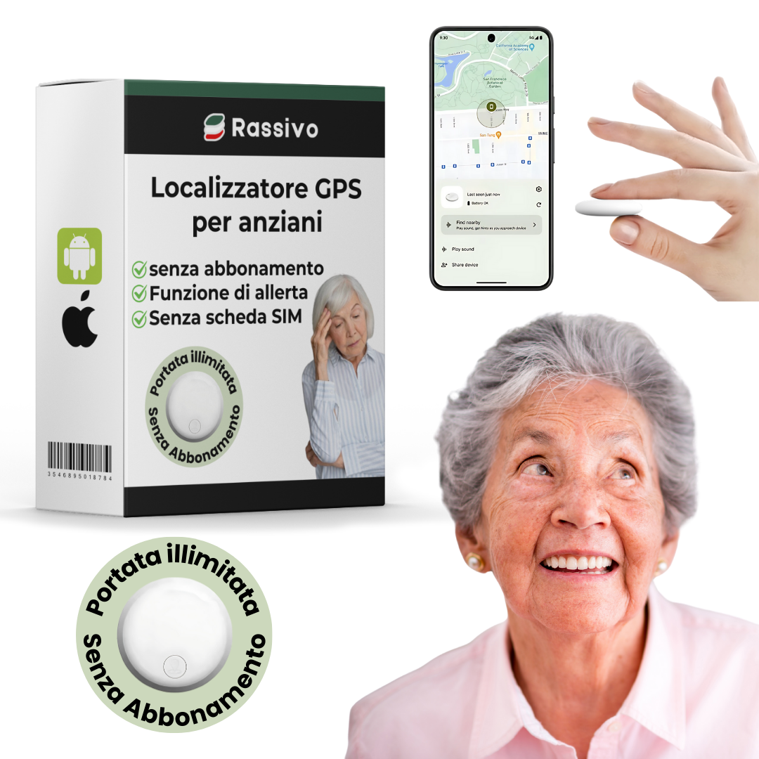 Localizzatore GPS per Anziani Impermeabile – Senza Abbonamento