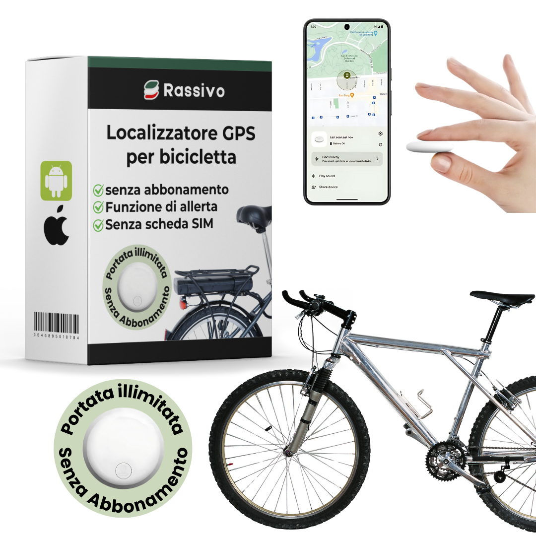 rassivo | Localizzatore GPS per Bicicletta Senza Abbonamento - ANDROID / iOS