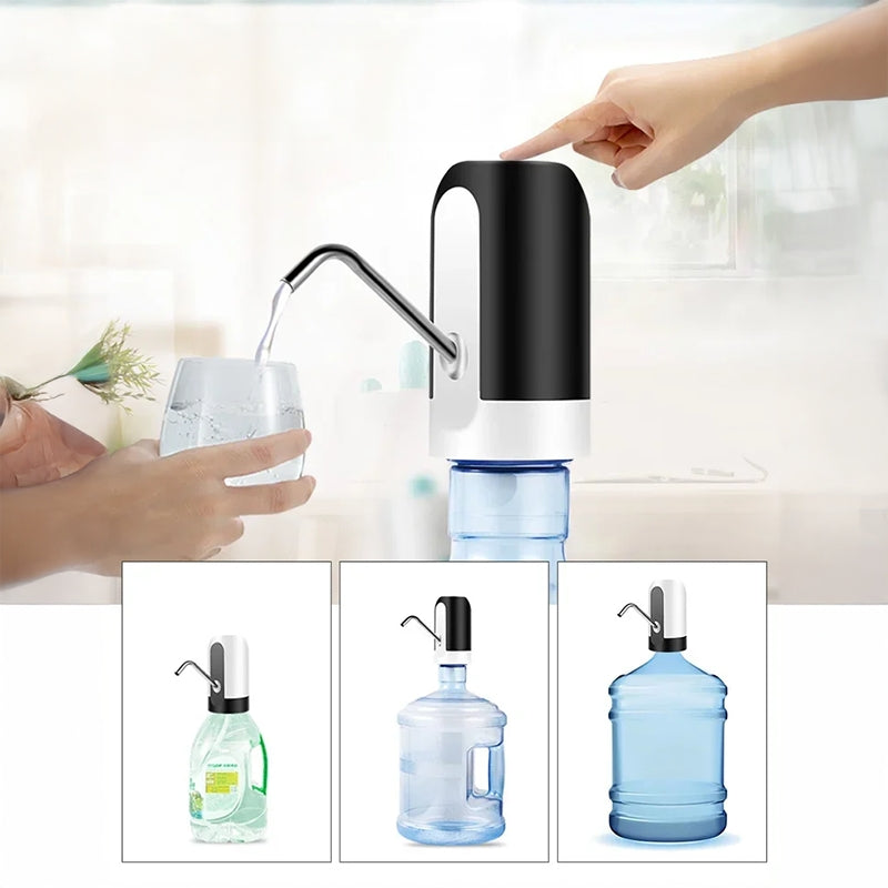 AquaFlow Smart™ – Dispenser Elettrico Ricaricabile USB per Acqua, Portatile & Universale