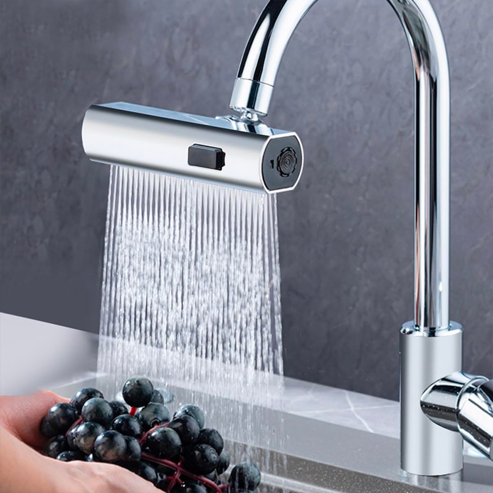 Glassy 360™ – Rubinetto Girevole Universale a 360° per Cucina e Bagno