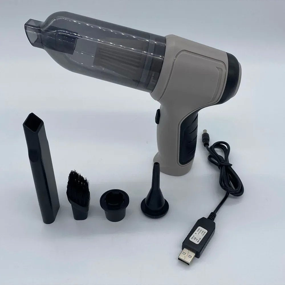 Dust Cleaner™ – Aspirapolvere Portatile 2 in 1 con Filtro HEPA | Potente 36.000 giri/min e Funzione Soffiaggio USB