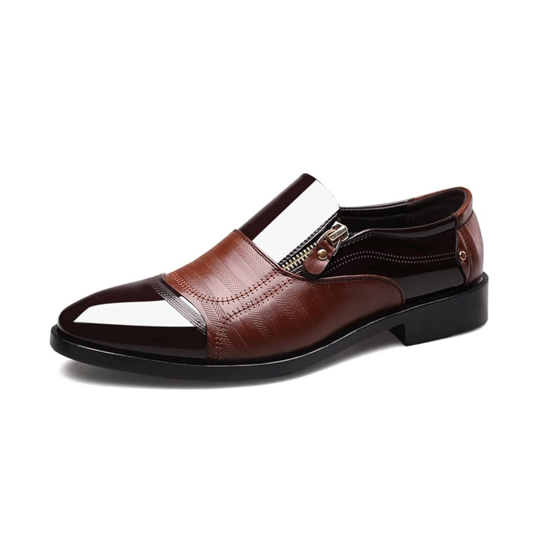 Rassivo Derby Vernice Classic – Eleganza in Sintetico Marrone