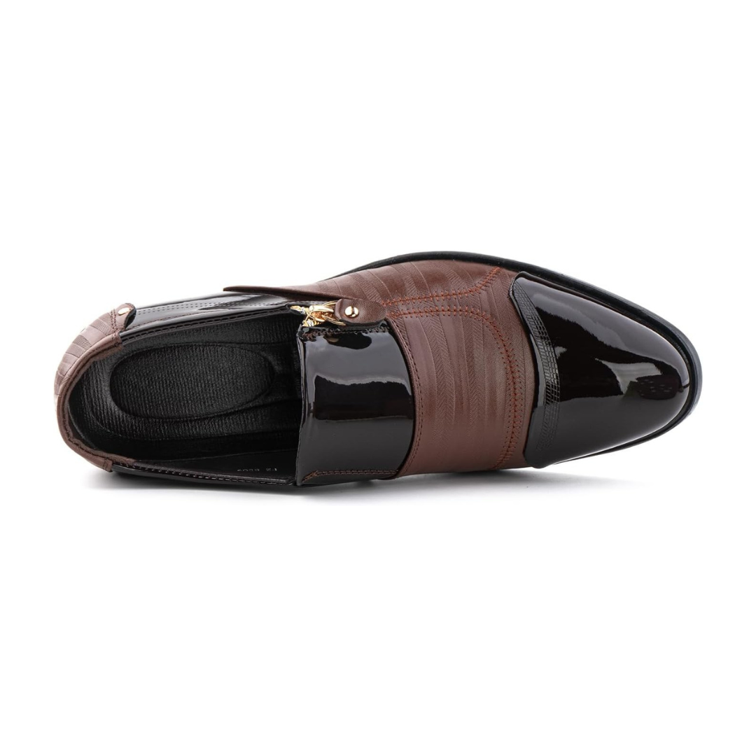 Rassivo Derby Vernice Classic – Eleganza in Sintetico Marrone