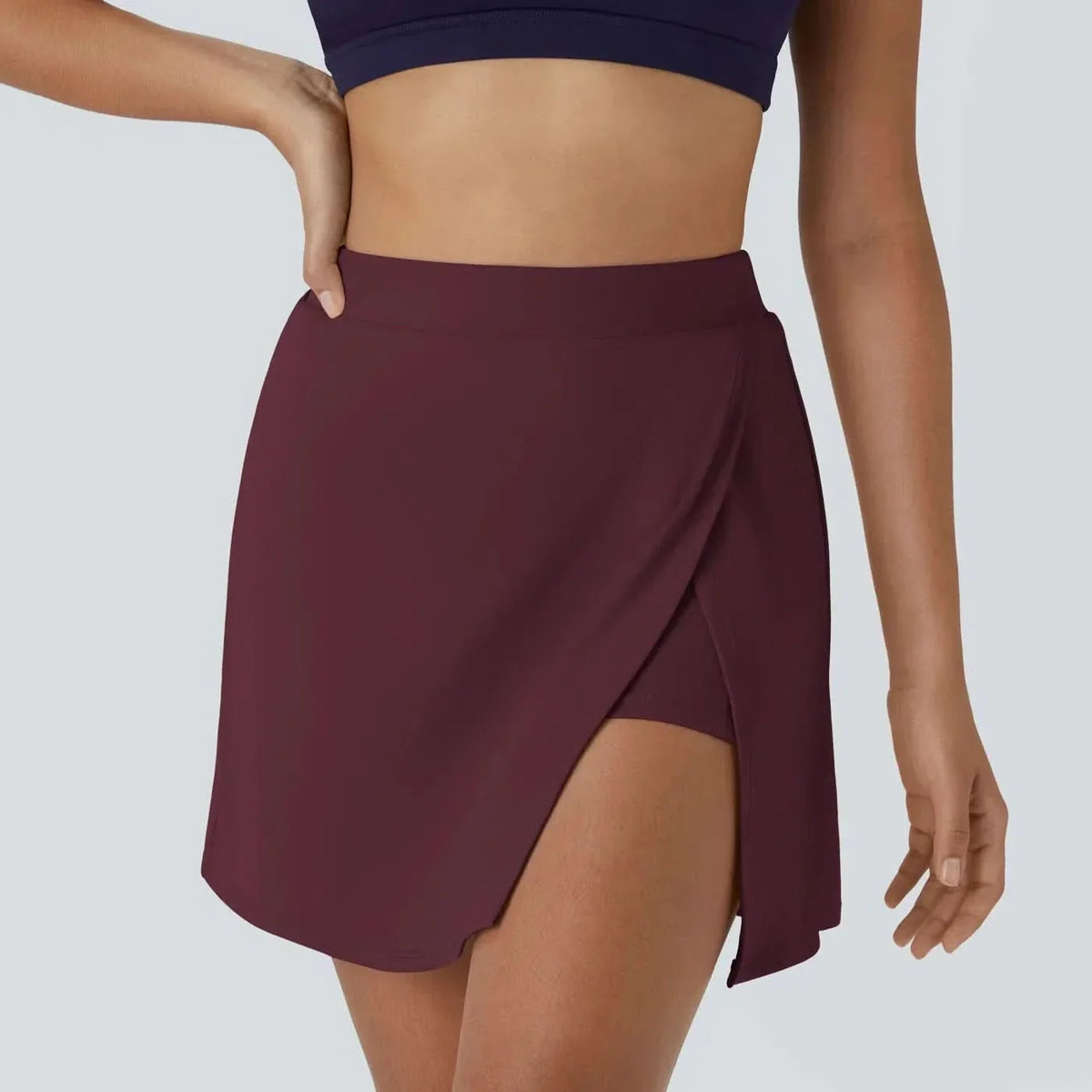 Gonna SoftlyZero - Gonna sportiva leggera con shorts integrati e vita piatta