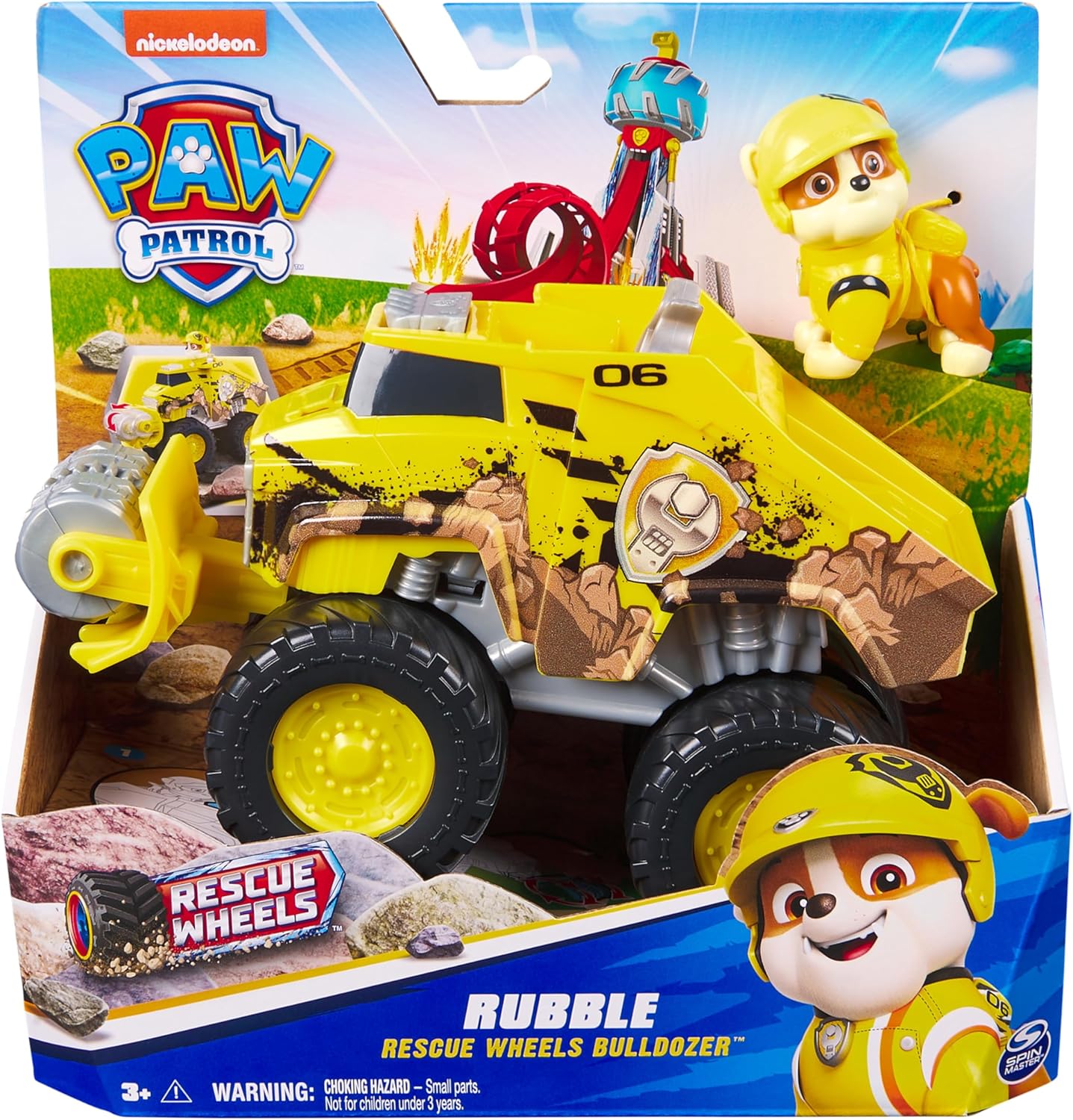 Bulldozer Rescue Wheels di Rubble – Avventure Potenti con Paw Patrol!