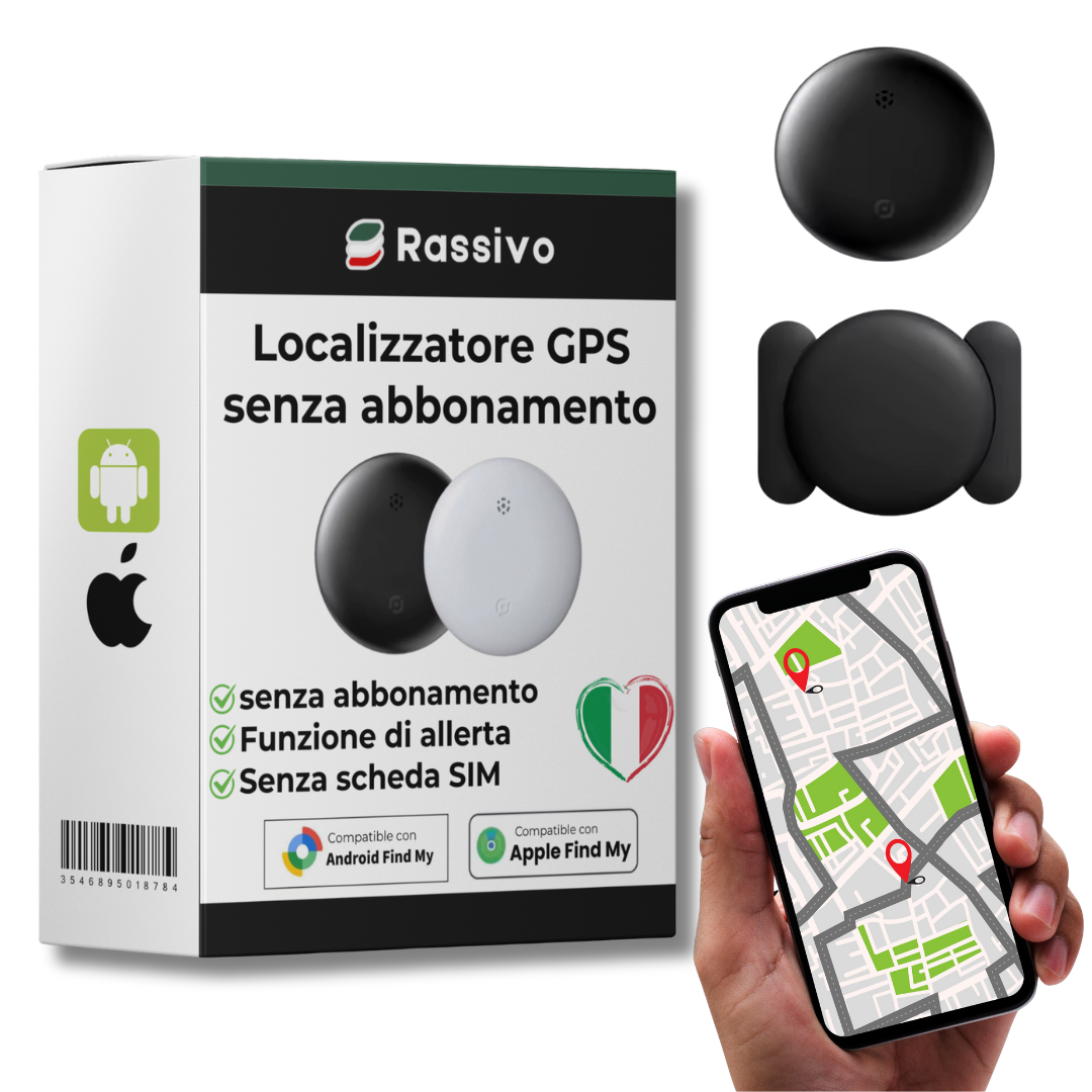 Localizador GPS para Vehículos sin Suscripción – Compatible con Android & iOS Find My – Seguridad Antirrobo