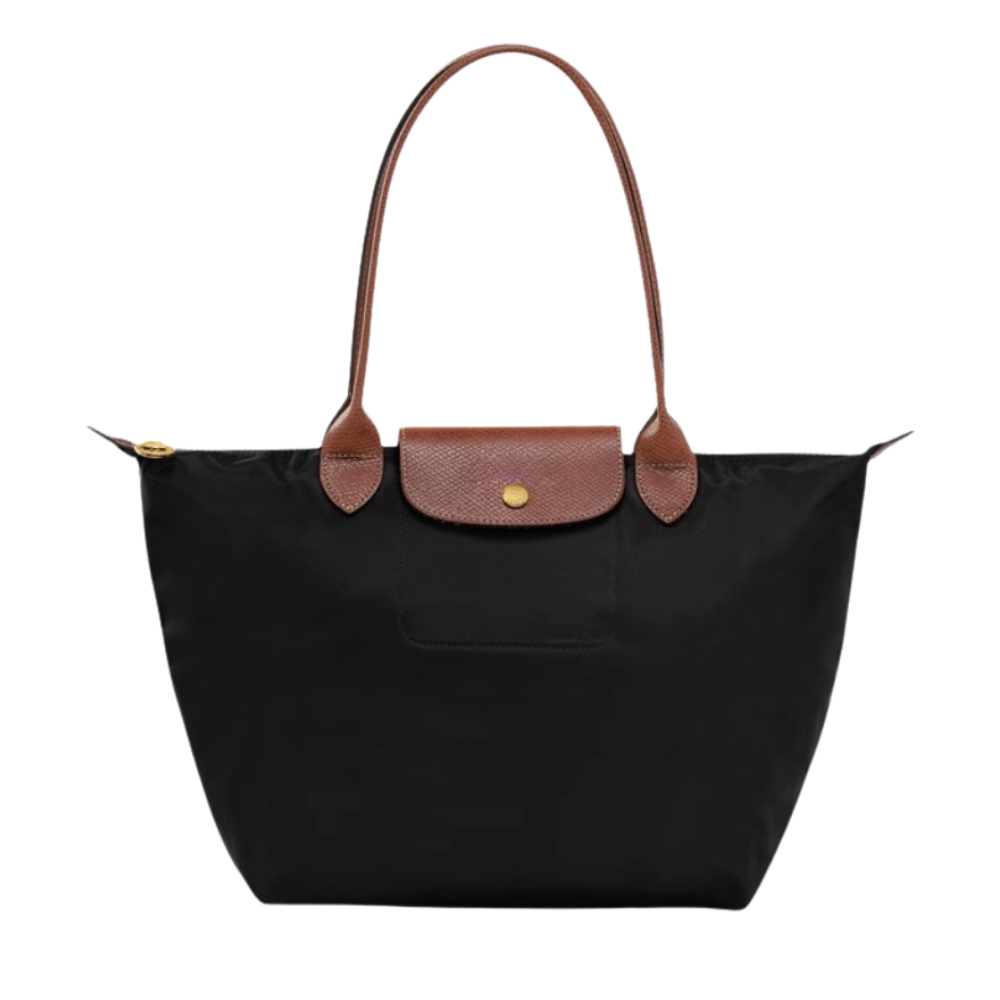 Longchanp | Borsa Le Pliage – Borsa a mano in nylon e pelle, leggera e pratica per tutti i giorni