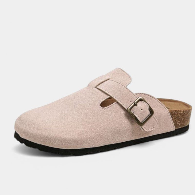 NOLEN – Zoccoli unisex in camoscio con comfort imbottito