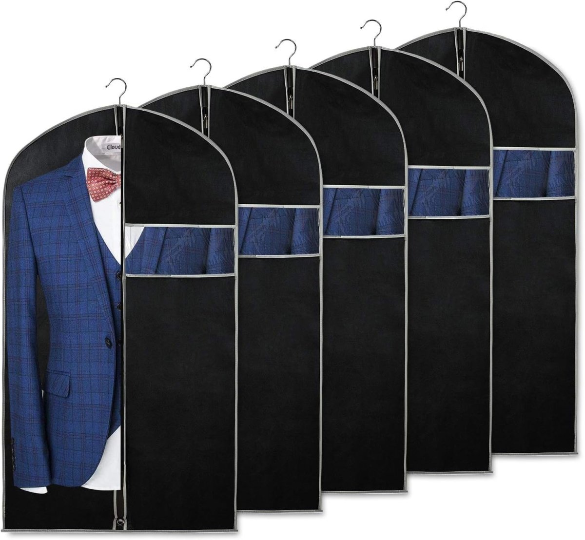 GUARDAROBA – Coperture per capi d'abbigliamento traspiranti, confezione da 5 pezzi, per protezione e organizzazione nel guardaroba