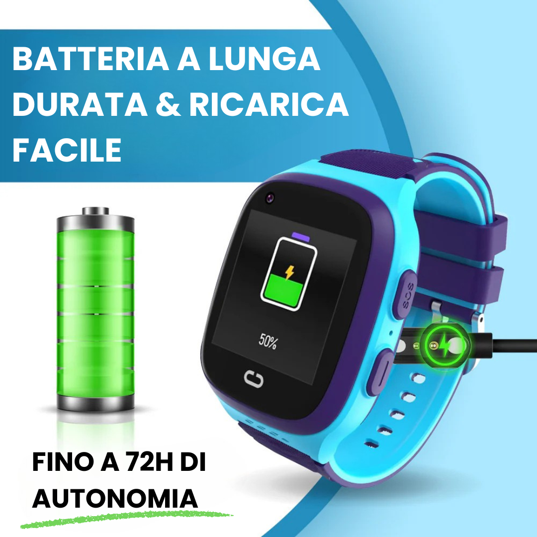 Orologio GPS Bambini senza Abbonamento con Chiamate e Zona Sicura – Rassivo™