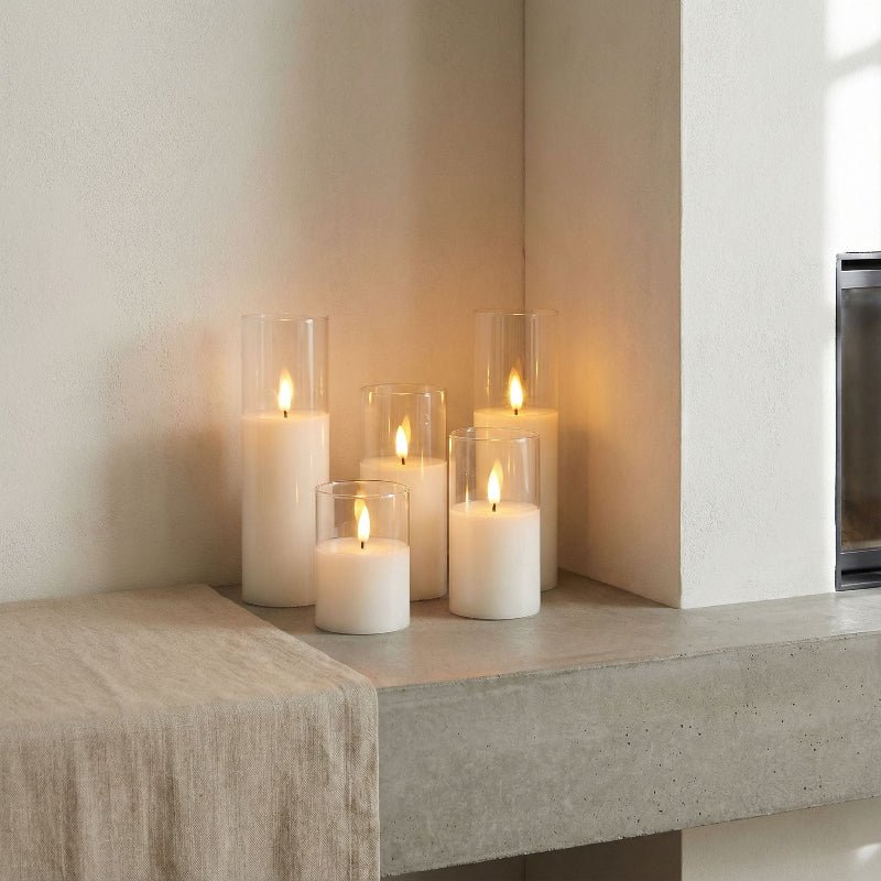 SOULLIGHT - Set da 9 candele LED decorative con tremolio realistico