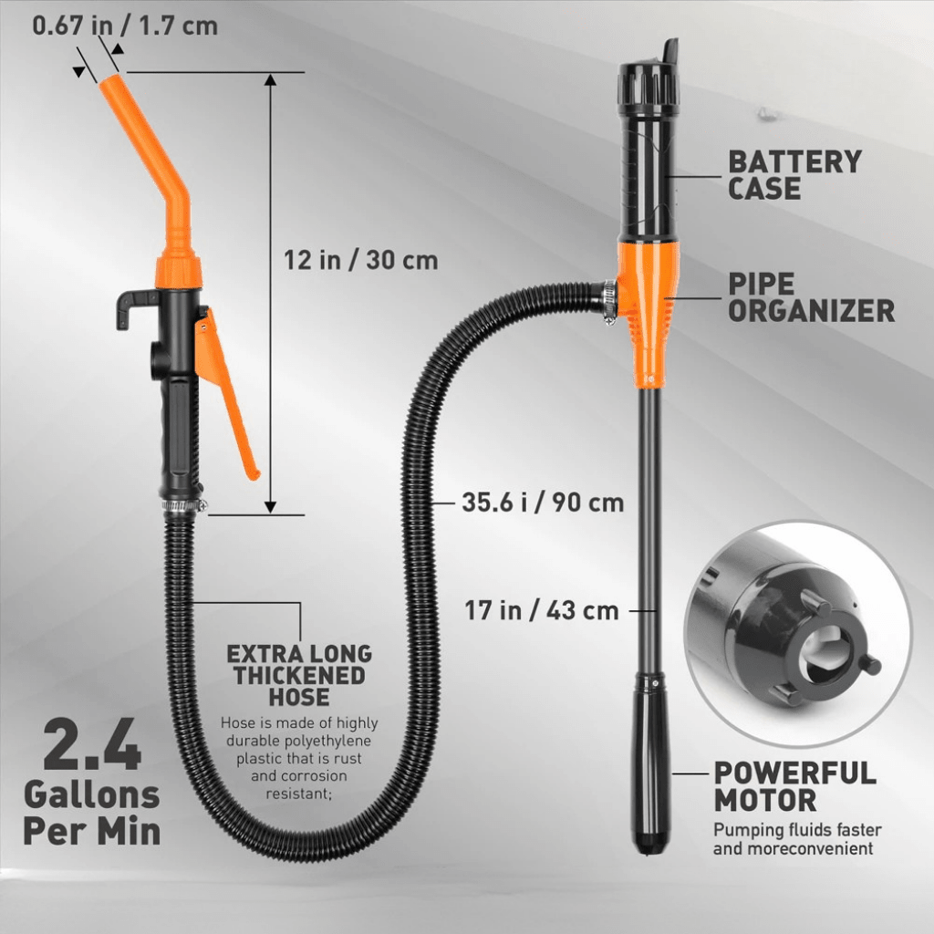 PUMPJET – Pompa di trasferimento compatta con flusso regolabile, portata di 2,4 GPM