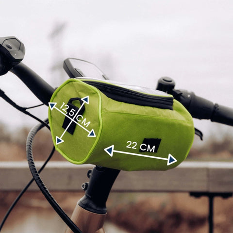 Borsa da Manubrio per Bicicletta con Finestra Touchscreen | Protezione Antispruzzo | Chiusura a Velcro Sicura | RideShield