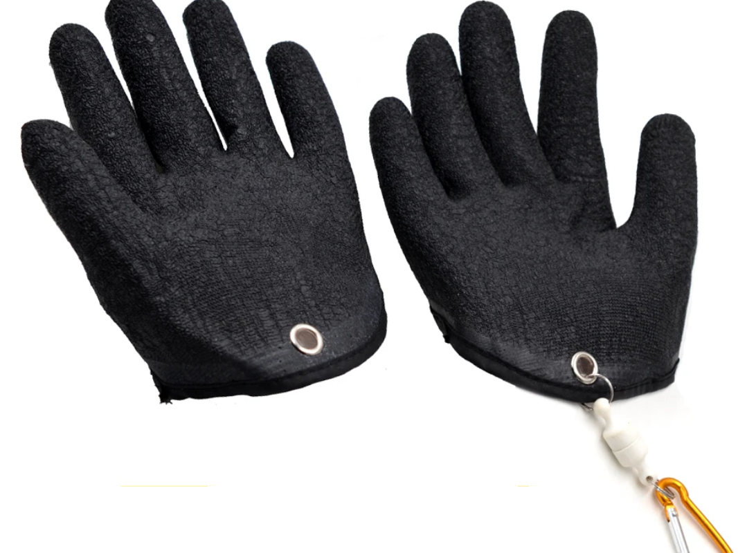 Guanti da pesca antiforatura – Guanti da pescatore con rilascio magnetico, design antiscivolo e protettivo