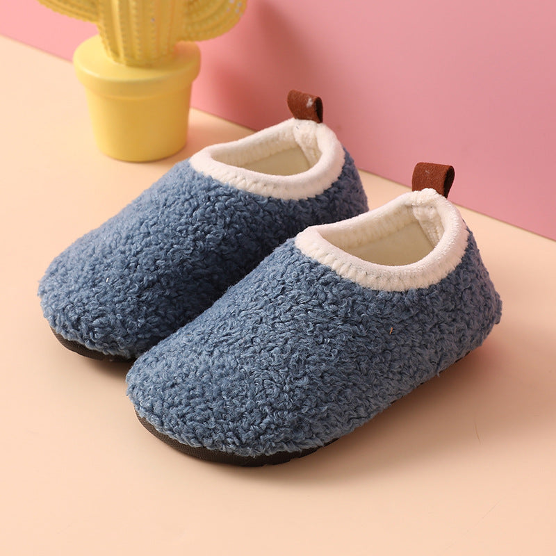 Pantofole Calde Antiscivolo in Lana e Gomma per Bambini – Pantofole da Interno Comode