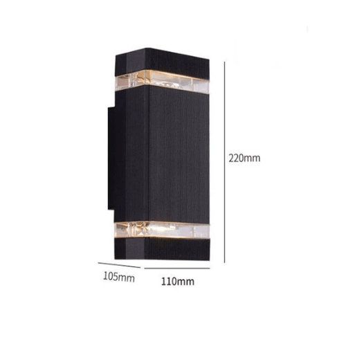 EXTERA – Lampada da parete per esterni moderna con LED impermeabile