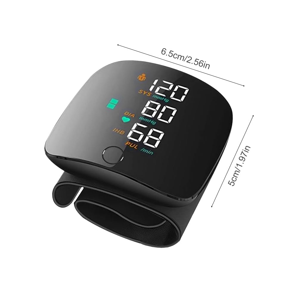 Misuratore di Pressione da Polso con Display LED Touchscreen & Voice Report in Italiano