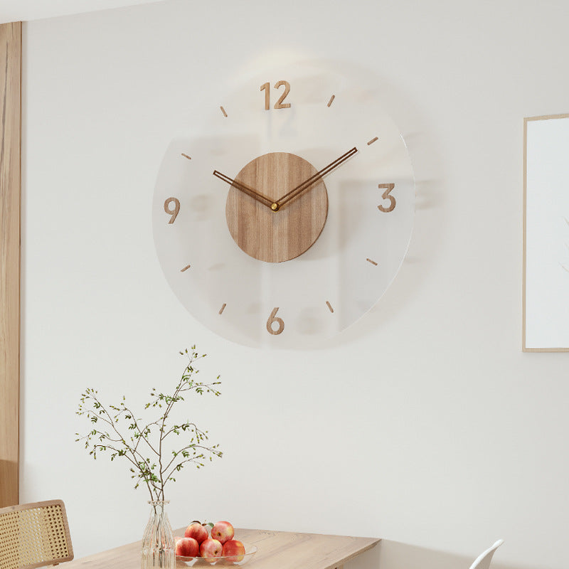 Orologio da Parete Scandinavo in Legno Minimalista