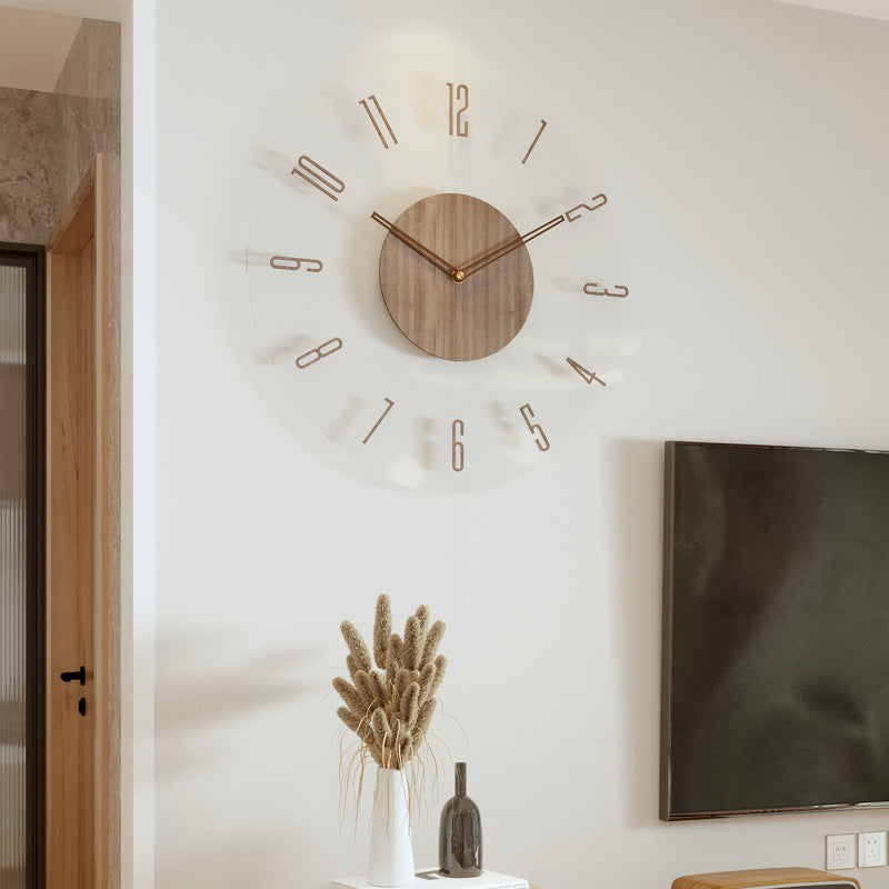Orologio da Parete Scandinavo in Legno Minimalista