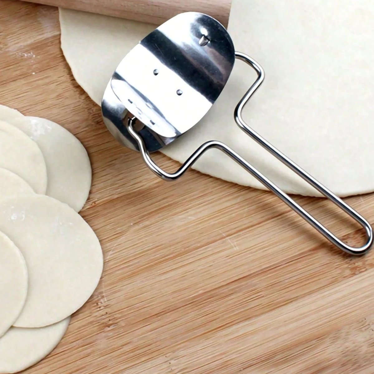 DOUGHLINE – Taglierina per impasti professionale e rullo con lama in acciaio inossidabile