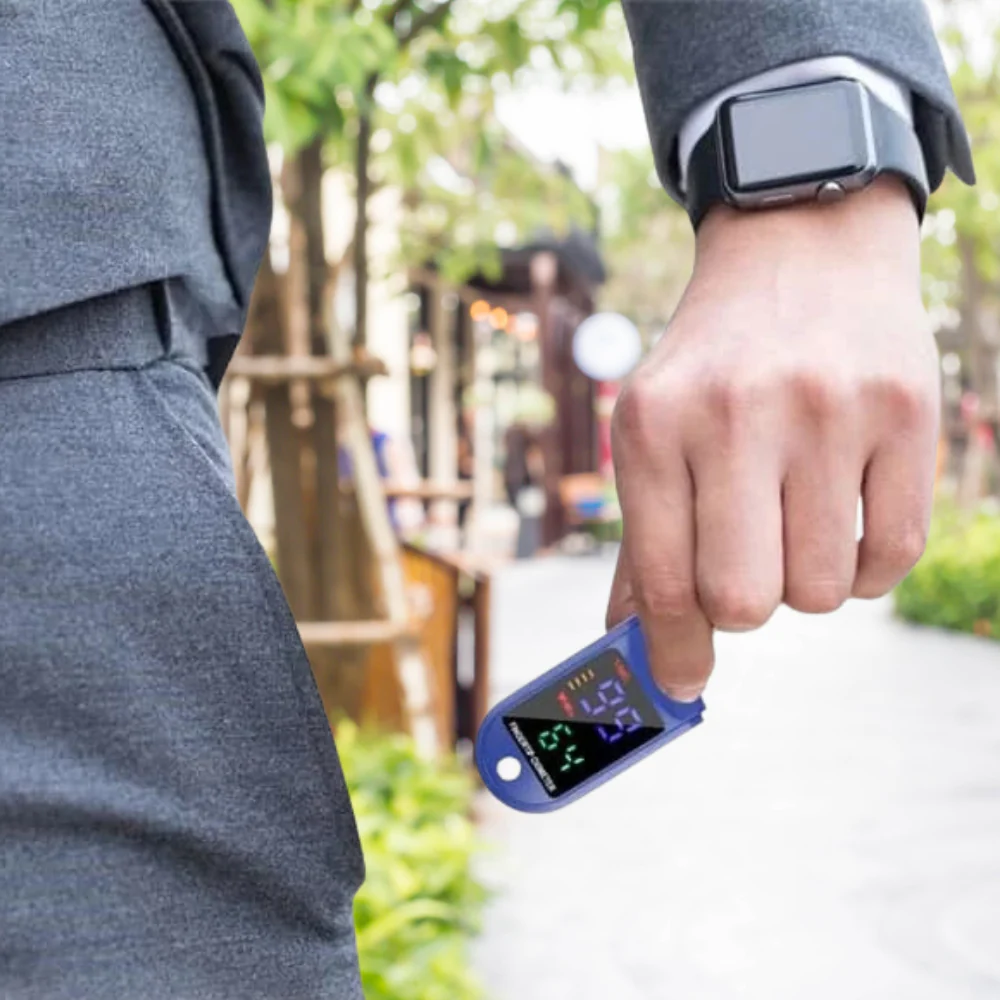 Saturimetro Digitale Portatile – Misurazione Precisa di Ossigeno & Frequenza Cardiaca con Display a Colori