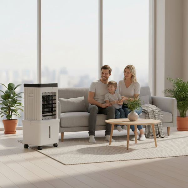 NOVACOOL – Raffrescatore d'aria 3-in-1 – Ventilatore e Umidificatore in uno