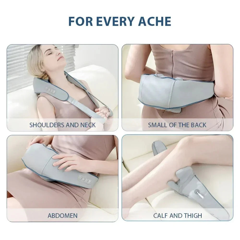 TRAPESHIELD – Massaggiatore elettrico shiatsu per collo e trapezio con pressione profonda