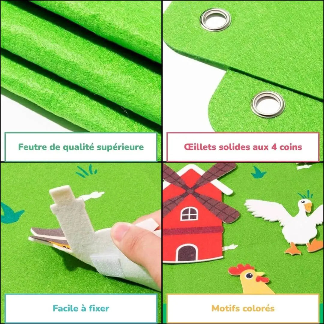 Tavola in Feltro Montessori Fattoria – StoryFelt™