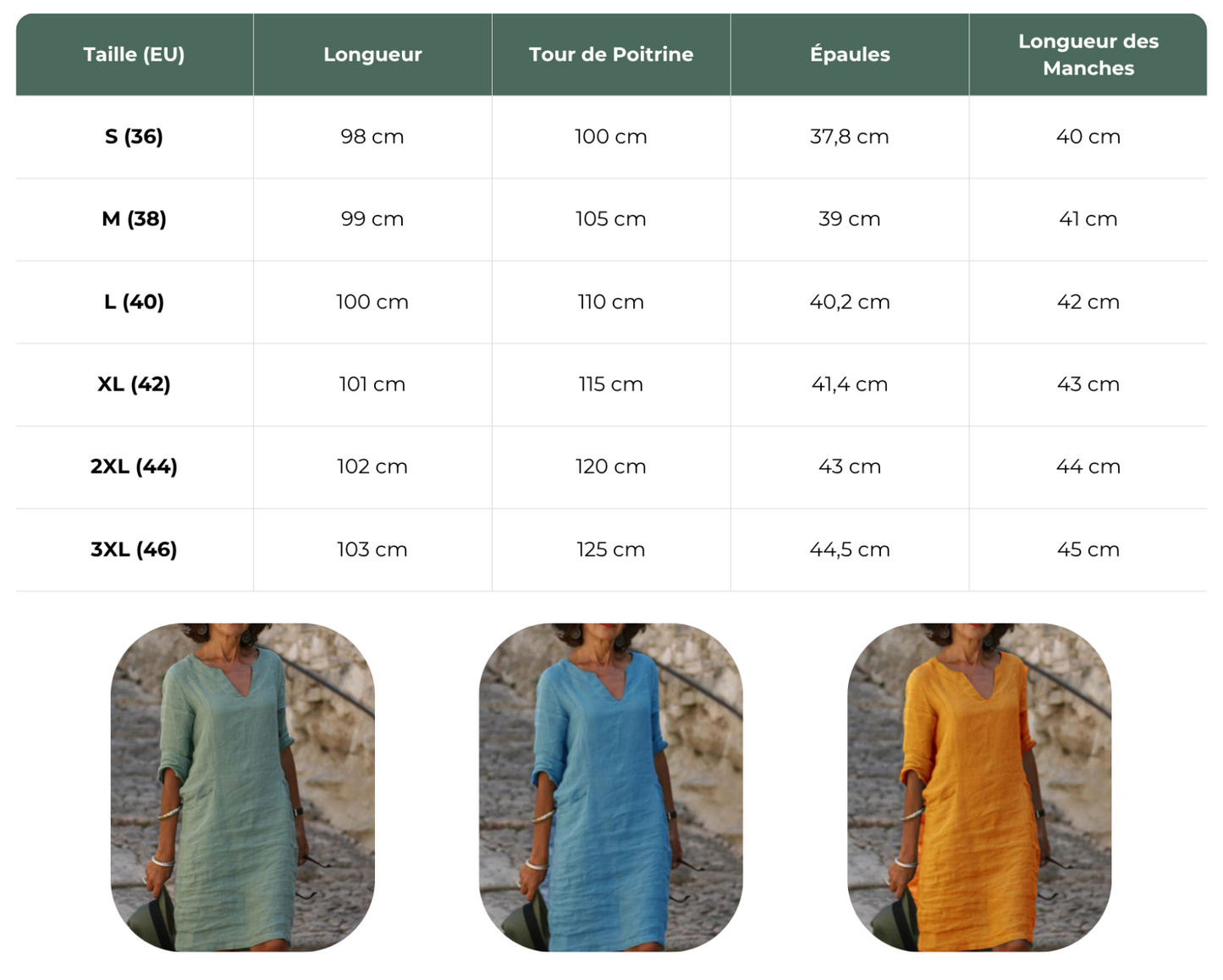 Solènea | Vestito lungo in lino con maniche lunghe e scollo a V – Eleganza Naturale