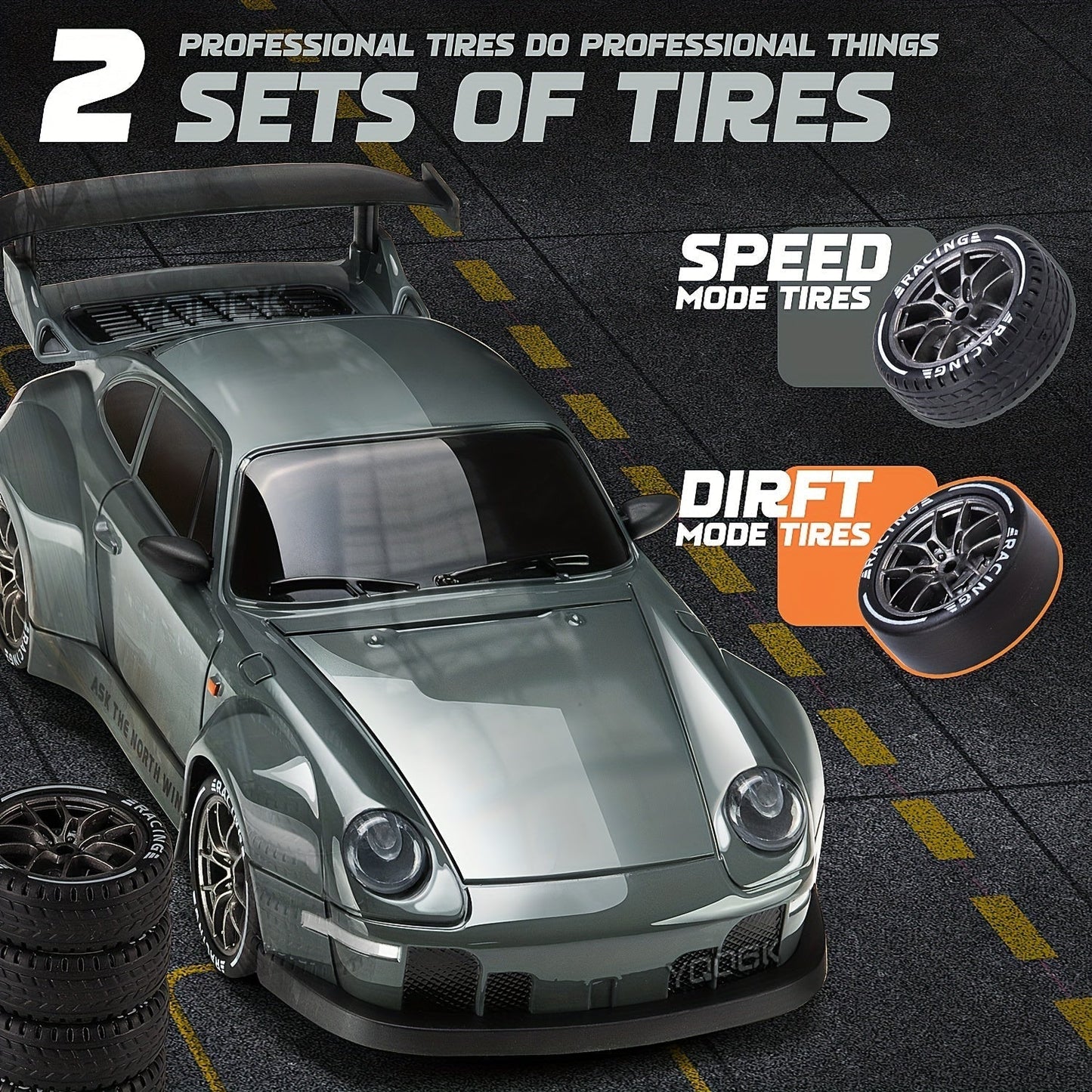 Rassivo™ – Auto RC Drift Telecomandata 2.4GHz Ricaricabile