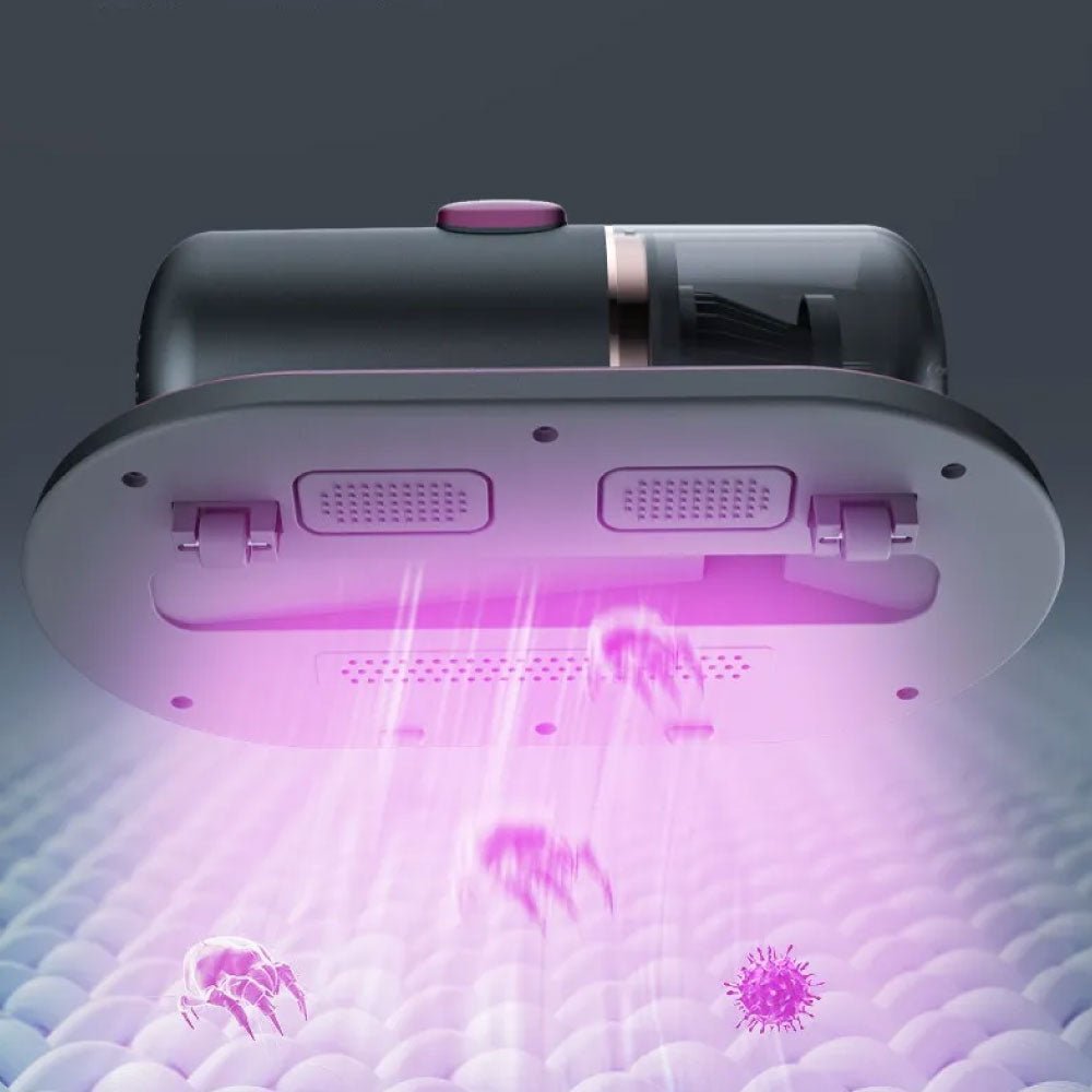 Fleuurs Clean V100 – Aspiratore Antiacaro Portatile 100W per Divani, Tappeti & Interni Auto