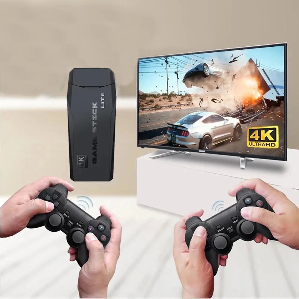 Game Stick™ Retro 10.000 Giochi – Mini Console HDMI con 2 Joystick Wireless & Multiplayer