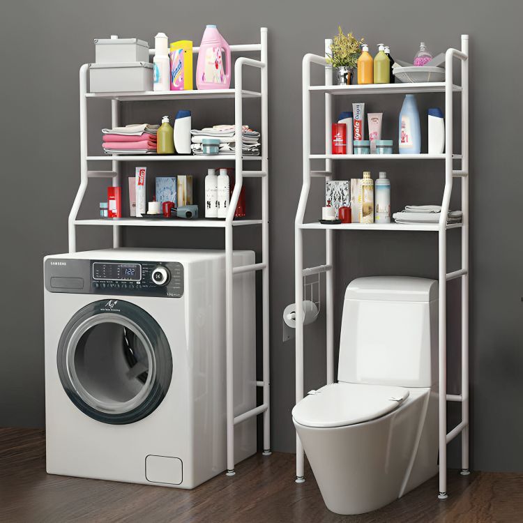 Iron Storage – Scaffale Salvaspazio Multifunzionale 3 Ripiani per Bagno, Lavanderia & Cucina