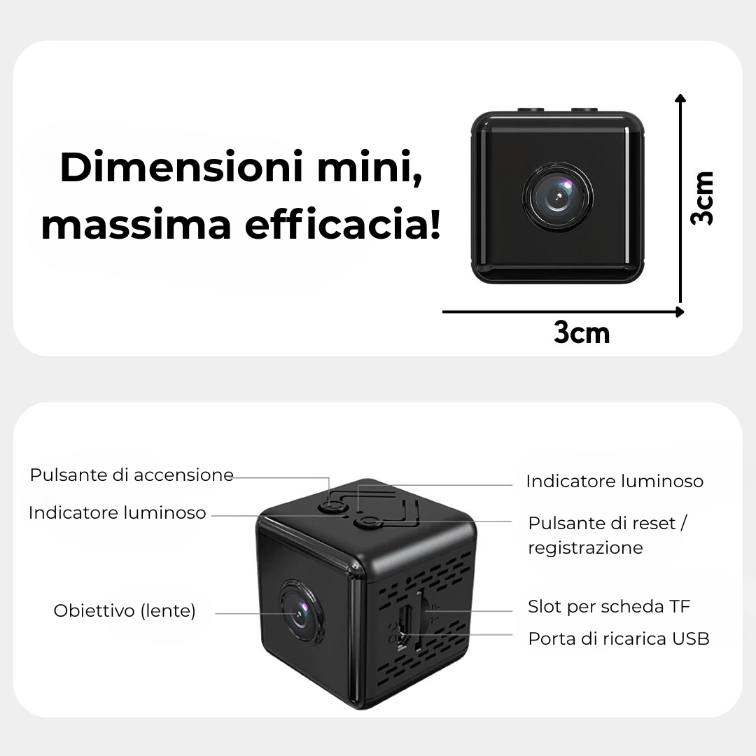 Mini Telecamera Spia Wireless con Registrazione – SpyPro
