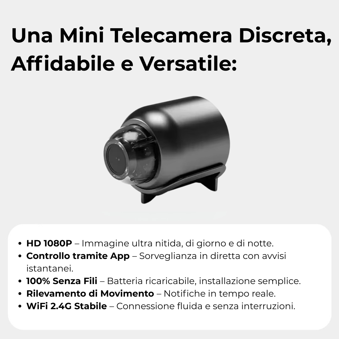 Telecamera Spia WiFi – VisionX – Rassivo™