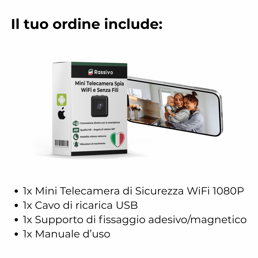 Mini Telecamera Spia Wireless con Registrazione – SpyPro