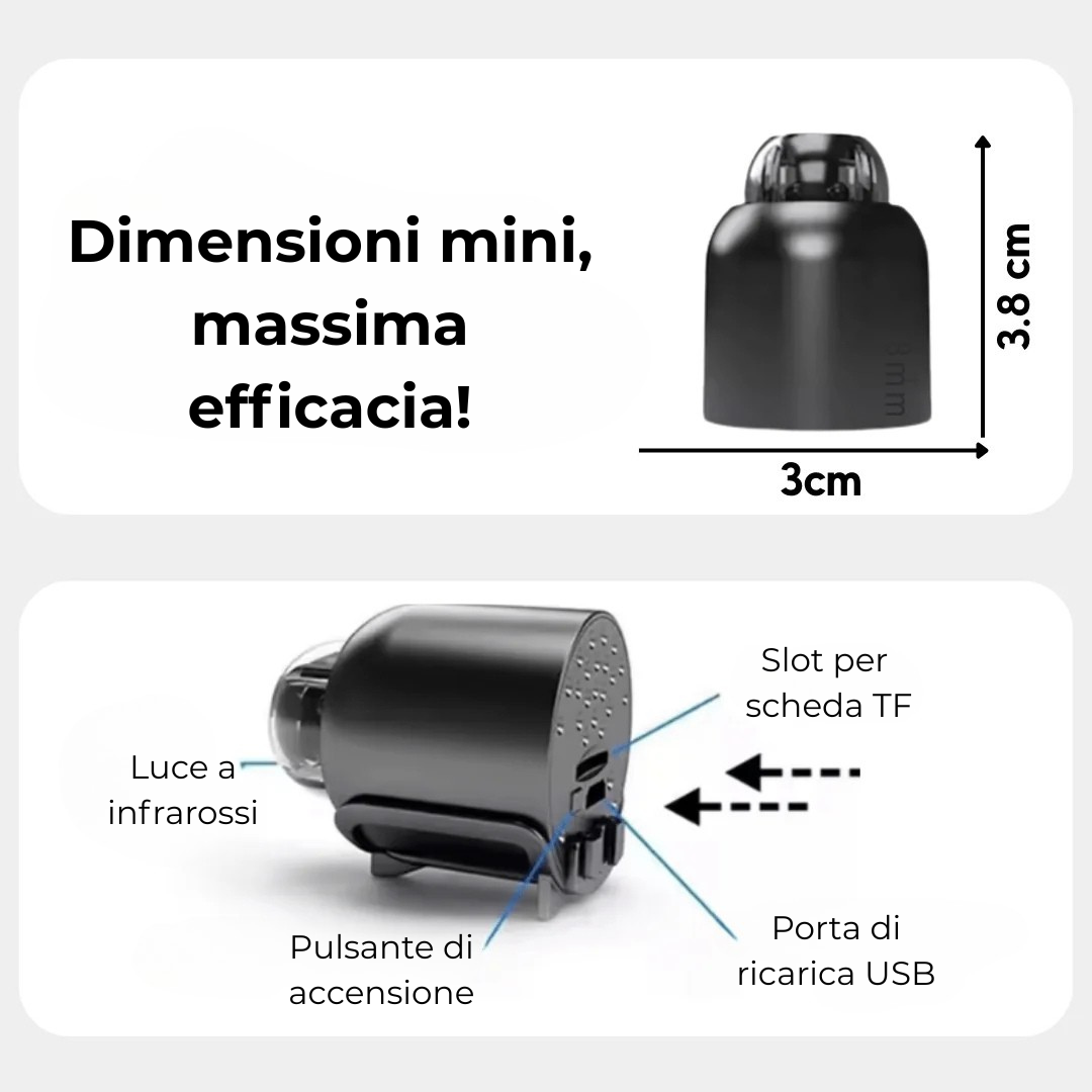 Telecamera Spia WiFi – VisionX – Rassivo™