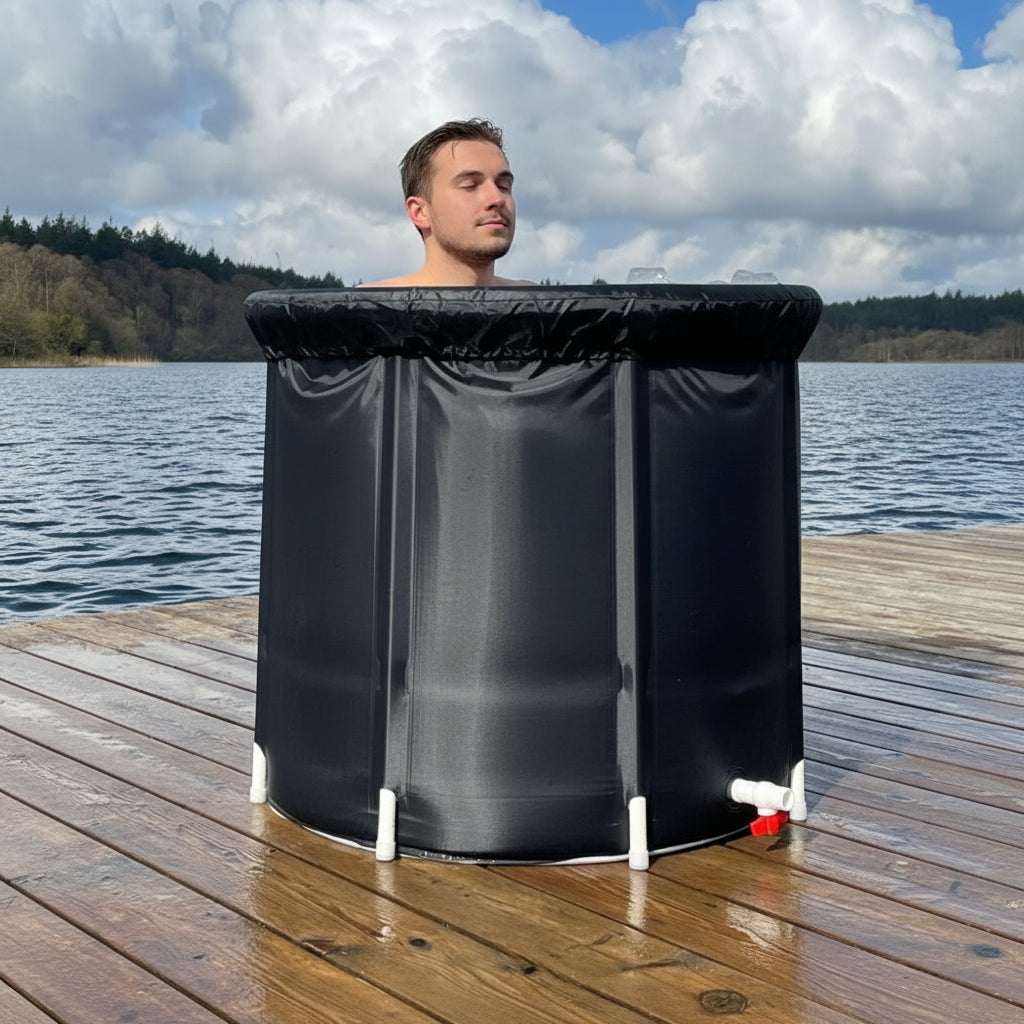 Vasca da Bagno Portatile Pieghevole Isolata per Terapia Fredda
