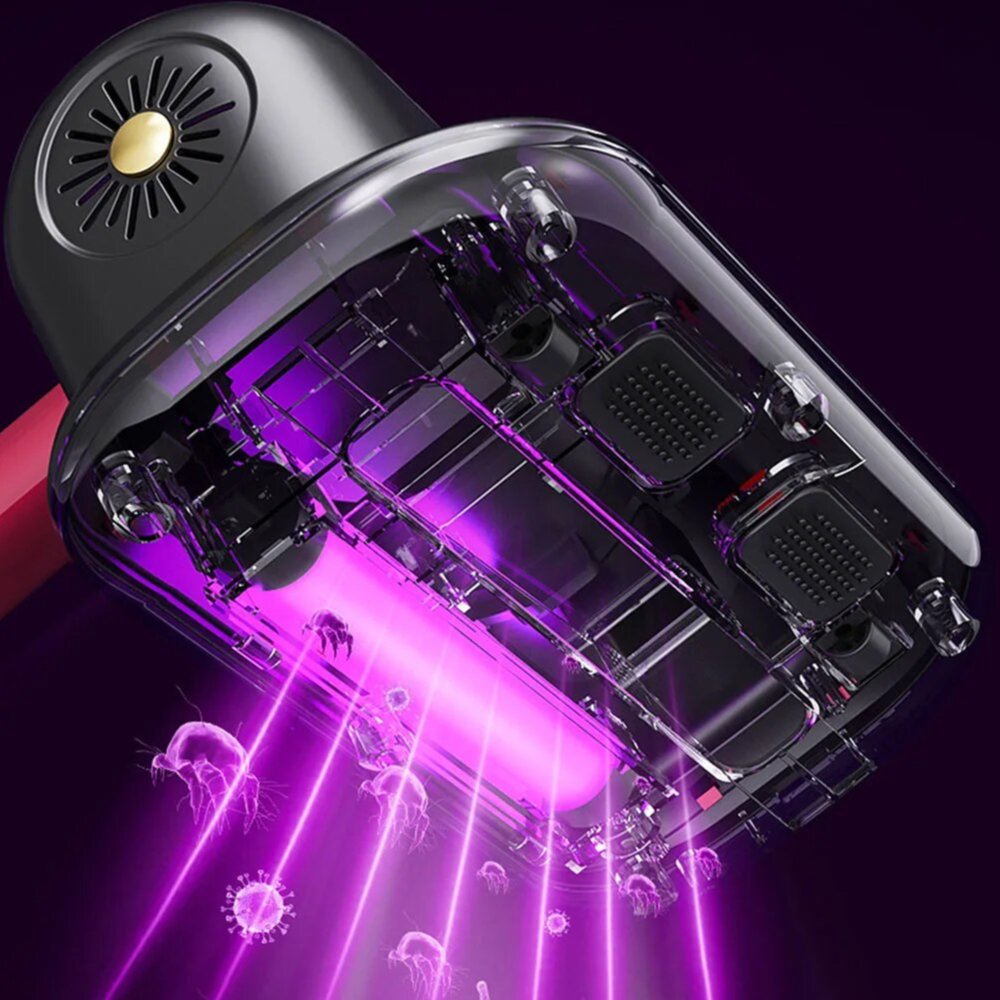 Fleuurs Clean V100 – Aspiratore Antiacaro Portatile 100W per Divani, Tappeti & Interni Auto