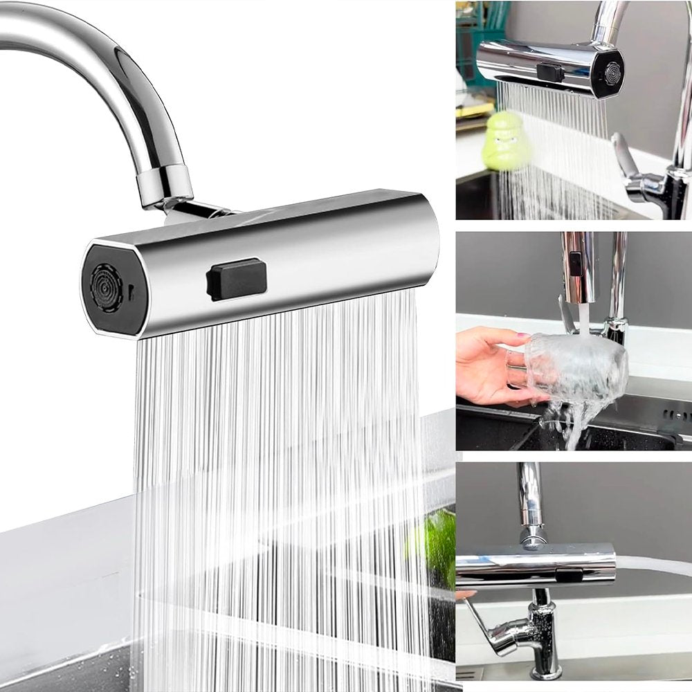 Glassy 360™ – Rubinetto Girevole Universale a 360° per Cucina e Bagno