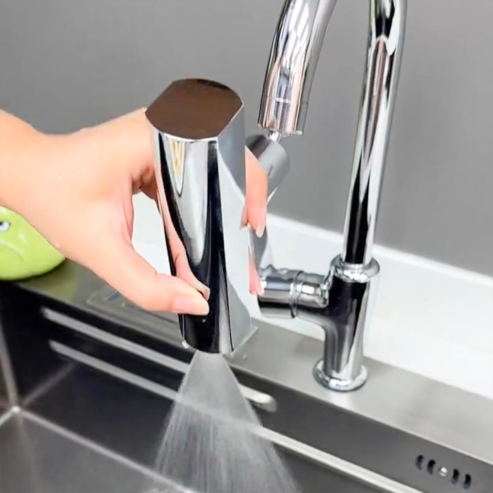 Glassy 360™ – Rubinetto Girevole Universale a 360° per Cucina e Bagno