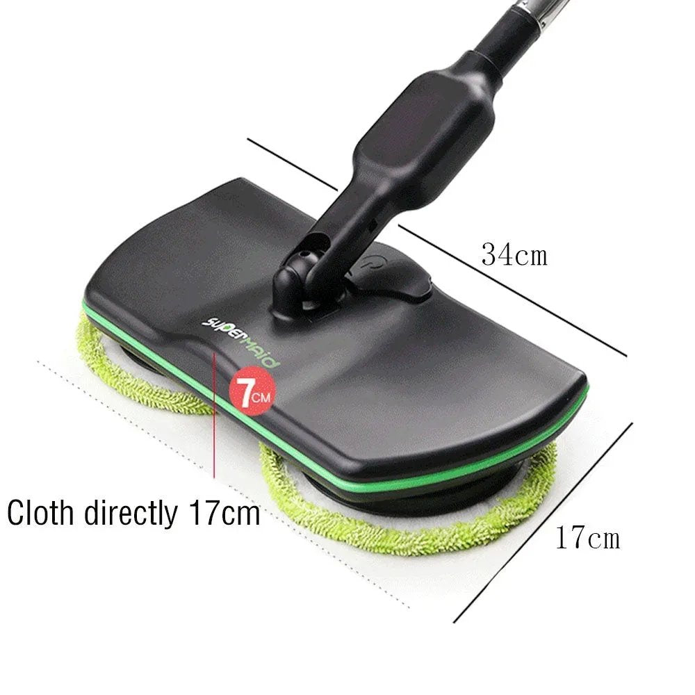 Fleuurs Mocio Power – Mocio Elettrico Senza Fili 300 RPM per Lavaggio, Lucidatura & Inceratura